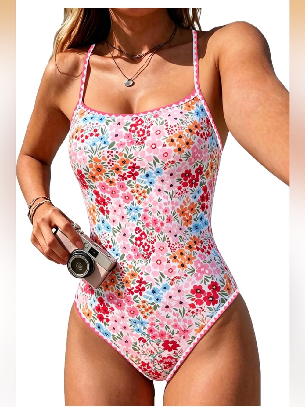 One Piece Swimsuit Tummy Control Modest Bathing Suit Teen Girls L 1537/bb6-4